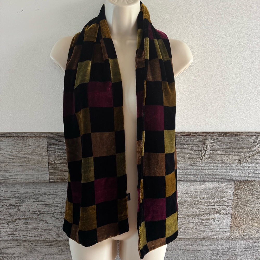 Chelsey By Joseph Silk Blend Color Block Scarf